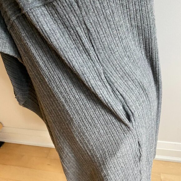 H By Bordeaux BNWOT Grey Cardigan NEW Waterfall Open Front Pockets - Picture 5 of 9